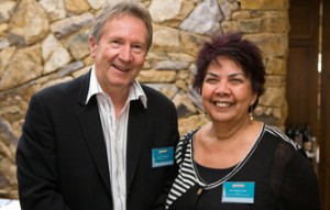 IBA Chair, Dr Dawn Casey with Department of Families, Housing, Community Services and Indigenous Affairs Secretary, Dr Jeff Harmer.