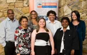 Scholarship recipients acknowledged at the IBA dinner were: (Front L:R) Janita Chapman, Charmaine Munro, Sharon Brady. (Back L:R) Ross Andrews, Kalina Morgan-Whyman, Sam Raciti, Yvette Carolin.