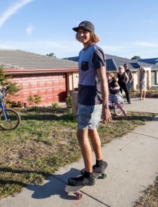 Richard and Kacey's children are making the most of their outdoor lifestyle.